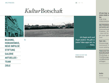 Tablet Screenshot of kulturbotschaft.info